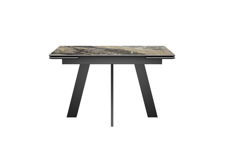 Кухонный раскладной стол DikLine SKM120 Керамика Amadeus/подстолье черное/опоры черные в Нальчике - изображение 7