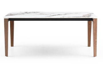 Кухонный раздвижной стол DT8843CW (180) белый мрамор  керамика в Нальчике