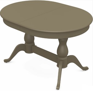 Кухонный стол раздвижной Фабрицио-2 исп. Овал 1200, Тон 40 Покраска + патина с прорисовкой (на столешнице) в Нальчике