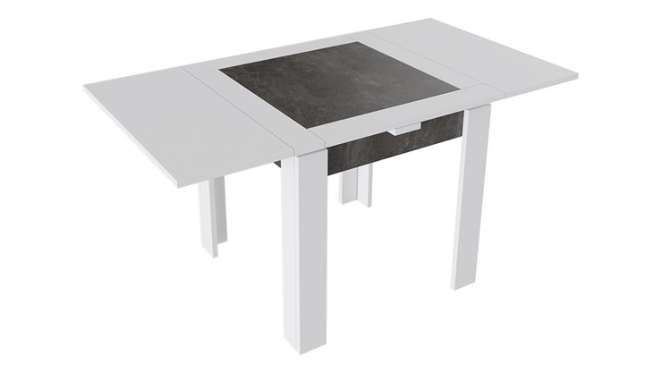 Раздвижной стол Хьюстон тип 3 (Белый/Ателье темный) в Нальчике - изображение 1
