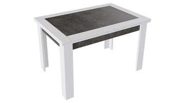 Кухонный стол раздвижной Хьюстон тип 4 (Белый/Ателье темный) в Нальчике