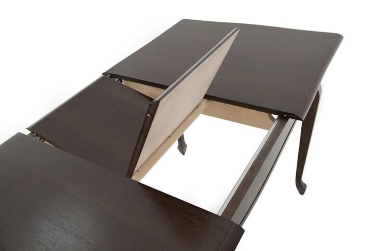 Кухонный раздвижной стол Кабриоль 1200х800, (Тон 7 - Орех тёмный) Морилка/Эмаль в Нальчике - изображение 8