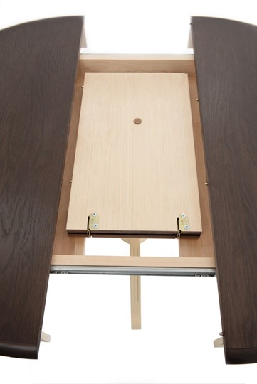 Стол раздвижной Леонардо-1 исп. Круг 1000, тон 12 (Морилка/Эмаль) в Нальчике - изображение 4
