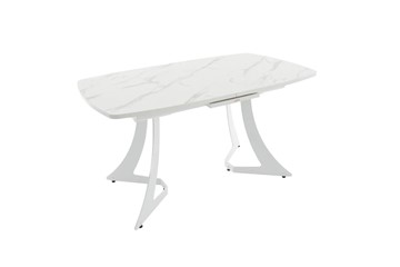 Кухонный стол раскладной Милан Пластик (Камень белый) в Нальчике