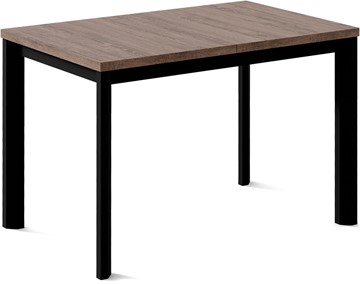Обеденный раздвижной стол Нагано-1L (ноги черные, дуб табако) в Нальчике