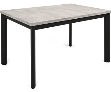 Обеденный раздвижной стол Нагано-2L (ноги черные, светлый цемент) в Нальчике