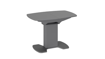 Обеденный раздвижной стол Портофино (СМ(ТД)-105.01.11(1)), цвет Серое/Стекло серое матовое LUX в Нальчике - предосмотр