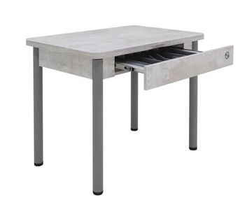 Кухонный стол раскладной Прайм-3Р, Цемент светлый в Нальчике - предосмотр 2