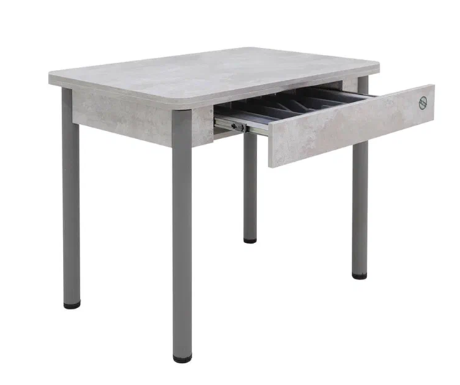 Кухонный стол раскладной Прайм-3Р, Цемент светлый в Нальчике - изображение 2