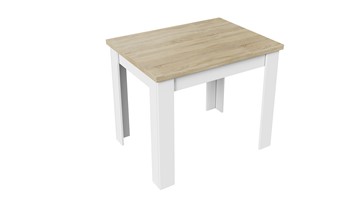 Кухонный раскладной стол Промо тип 3 (Белый/Дуб сонома светлый) в Нальчике - предосмотр