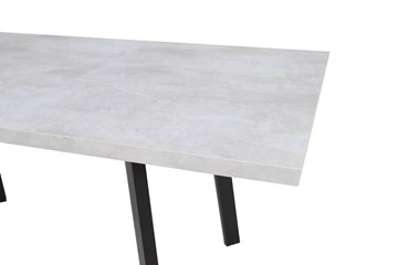 Кухонный стол раскладной Робин, опоры прямые, цемент светлый в Нальчике - предосмотр 3