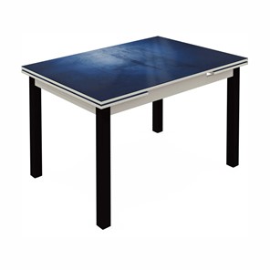 Кухонный раздвижной стол Шанхай исп.2 ноги метал. крашеные №21 (Exclusive h149/белый) в Нальчике