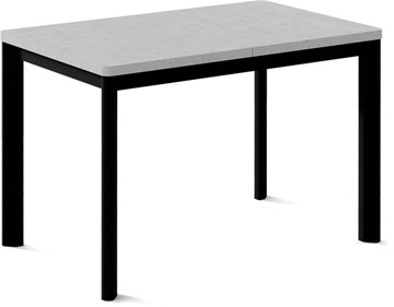 Кухонный стол раздвижной Токио-1L (ноги металлические черные, светлый цемент) в Нальчике
