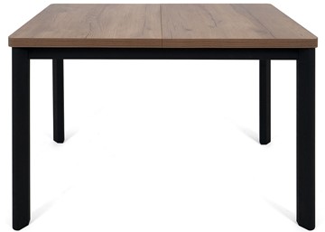 Кухонный стол раскладной Токио-2L (ноги металлические черные, дуб табако) в Нальчике - предосмотр 1