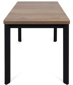 Кухонный стол раскладной Токио-2L (ноги металлические черные, дуб табако) в Нальчике - предосмотр 2