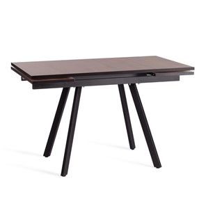 Кухонный стол раскладной VIGO ЛДСП/HPL/металл,120x80x30х30х75 см, Дуб Вотан/чёрный арт.20622 в Нальчике