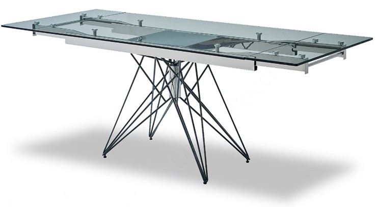 Кухонный раскладной стол T-041 (140) прозрачный в Нальчике - изображение 3
