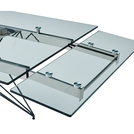 Кухонный раскладной стол T-041 (140) прозрачный в Нальчике - изображение 5
