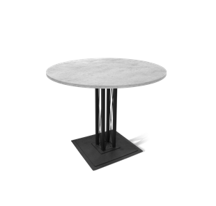 Обеденный стол SHT-TU6-BS1 / SHT-TT 90 ЛДСП (бетон чикаго светло-серый/черный) в Нальчике