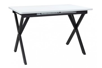 Кухонный раскладной стол Стайл № 11 (1100/1500*700 мм.) столешница пластик, форма Флан, с механизмом бабочка в Нальчике - предосмотр 2