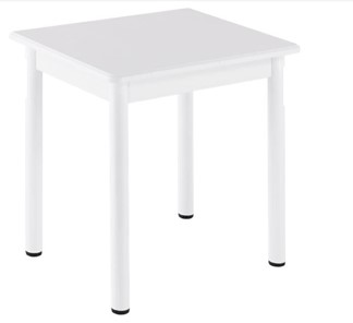 Кухонный пристенный стол НСПА-02 МДФ, белый МДФ/белое дерево/36 прямые трубки белый в Нальчике