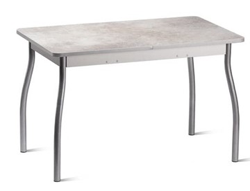 Раздвижной стол Орион.4 1200, Пластик Белый шунгит/Металлик в Нальчике