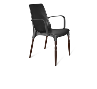 Обеденный стул SHT-ST76/S424-F (черный/коричневый муар) в Нальчике