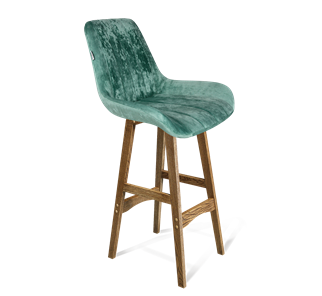 Барный стул SHT-ST37 / SHT-S65 (зеленый чай/дуб брашированный коричневый) в Нальчике