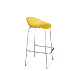 Барный стул SHT-ST19/S29 (желтый/хром лак) в Нальчике