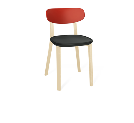 Обеденный стул SHT-ST85-2/SB85-2/S85 (красный/черный/бежевый ral1013) в Нальчике - изображение