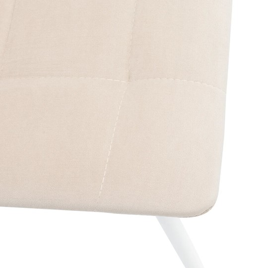 Обеденный стул Leset Скай (Металл белый/велюр песок) в Нальчике - изображение 4