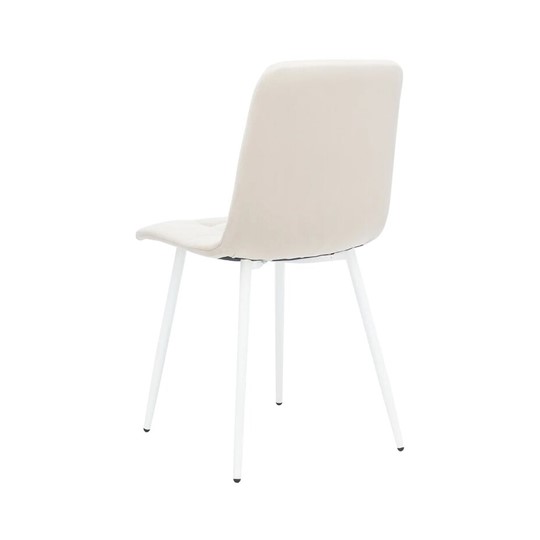 Обеденный стул Leset Скай (Металл белый/велюр песок) в Нальчике - изображение 3