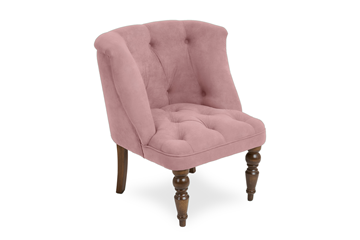 Кресло на ножках Бриджит розовый ножки коричневые в Нальчике
