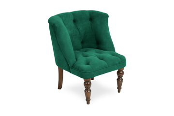 Мягкое кресло Бриджит зеленый ножки коричневые в Нальчике
