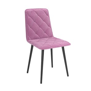 Кухонный стул Антика, велюр тенерифе розовый/Цвет металл черный в Нальчике