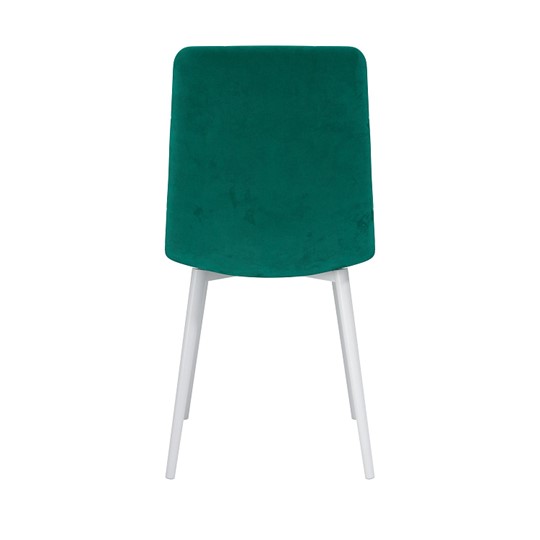Обеденный стул Белла, велюр тенерифе изумруд/Цвет металл белый в Нальчике - изображение 3