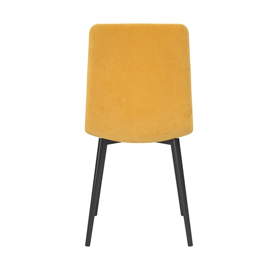Обеденный стул Белла, велюр тенерифе куркума/Цвет металл черный в Нальчике - изображение 3