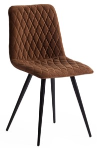 Кухонный стул CHILLY X (mod.7096) 45х53х88 коричневый barkhat 11/черный арт.15557 в Нальчике