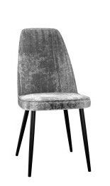 Кухонный стул DikLine 326 микровелюр M13 светло-серый, ножки черные в Нальчике