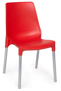Кухонный стул GENIUS (mod 75) 46x56x84 красный/ножки хром арт.19669 в Нальчике