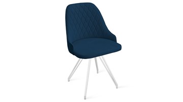 Кухонный стул Гранд К4 (Белый матовый/Велюр Confetti Blue) в Нальчике