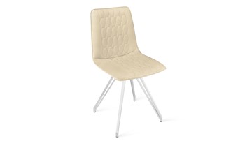 Кухонный стул Хьюго К4 (Белый матовый/Велюр Confetti Cream) в Нальчике - предосмотр