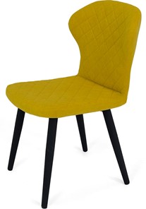 Обеденный стул Марио (Желтый Т182/ноги черные) в Нальчике