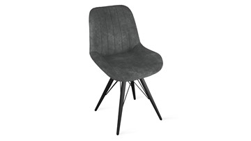 Обеденный стул Марвел Исп. 2 К3 (Черный муар/Микровелюр Wellmart Graphite) в Нальчике