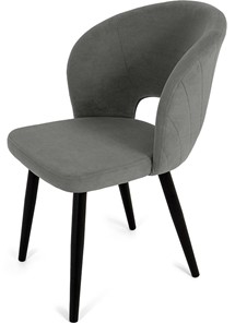 Обеденный стул Мишель, ноги R38 черные/велюр T180 Светло-серый в Нальчике