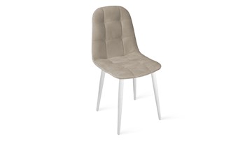 Обеденный стул Райс К1С (Белый матовый/Велюр Confetti Smoke) в Нальчике - предосмотр