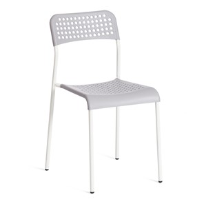 Обеденный стул ADDE (mod.C-049) металл/пластик, 39х49х78, Grey (серый) /White (белый) арт.19256 в Нальчике - предосмотр