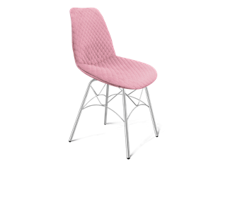 Обеденный стул SHT-ST29-С22 / SHT-S107 (розовый зефир/хром лак) в Нальчике