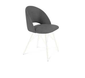 Обеденный стул SHT-ST34 / SHT-S37 (платиново-серый/белый муар) в Нальчике