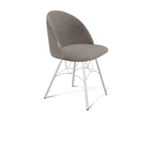 Обеденный стул SHT-ST35 / SHT-S100 (тростниковый сахар/хром лак) в Нальчике